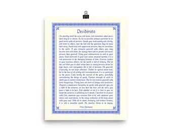 Desiderata Print | Desiderata Poster | Desiderata | Choose size | Medieval