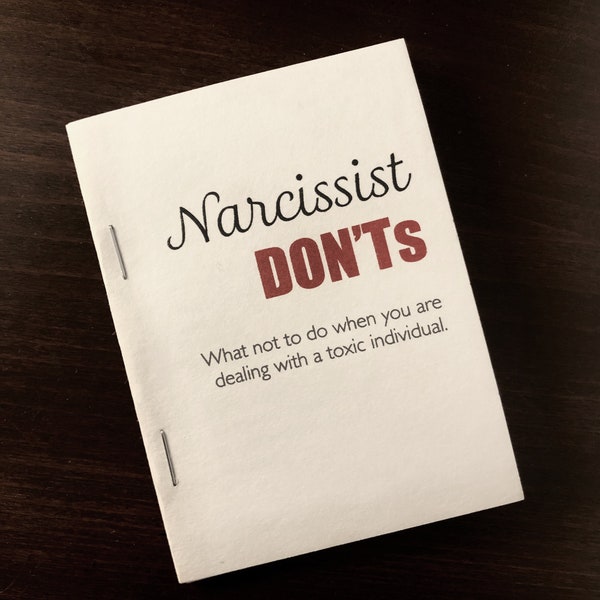 Narcissist Don’ts | mini book | mini zine | minibuch | zine