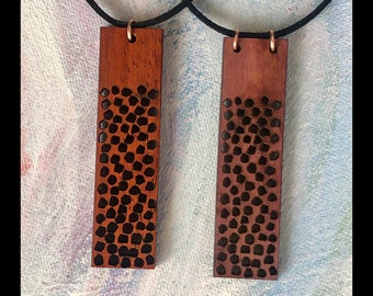 Exotic Wood Necklace Pendant Gift