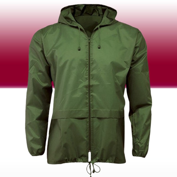 vintage Lightweight Unisex Kagoul Rain Coat Jacket Mac Kagool Cagoule S-