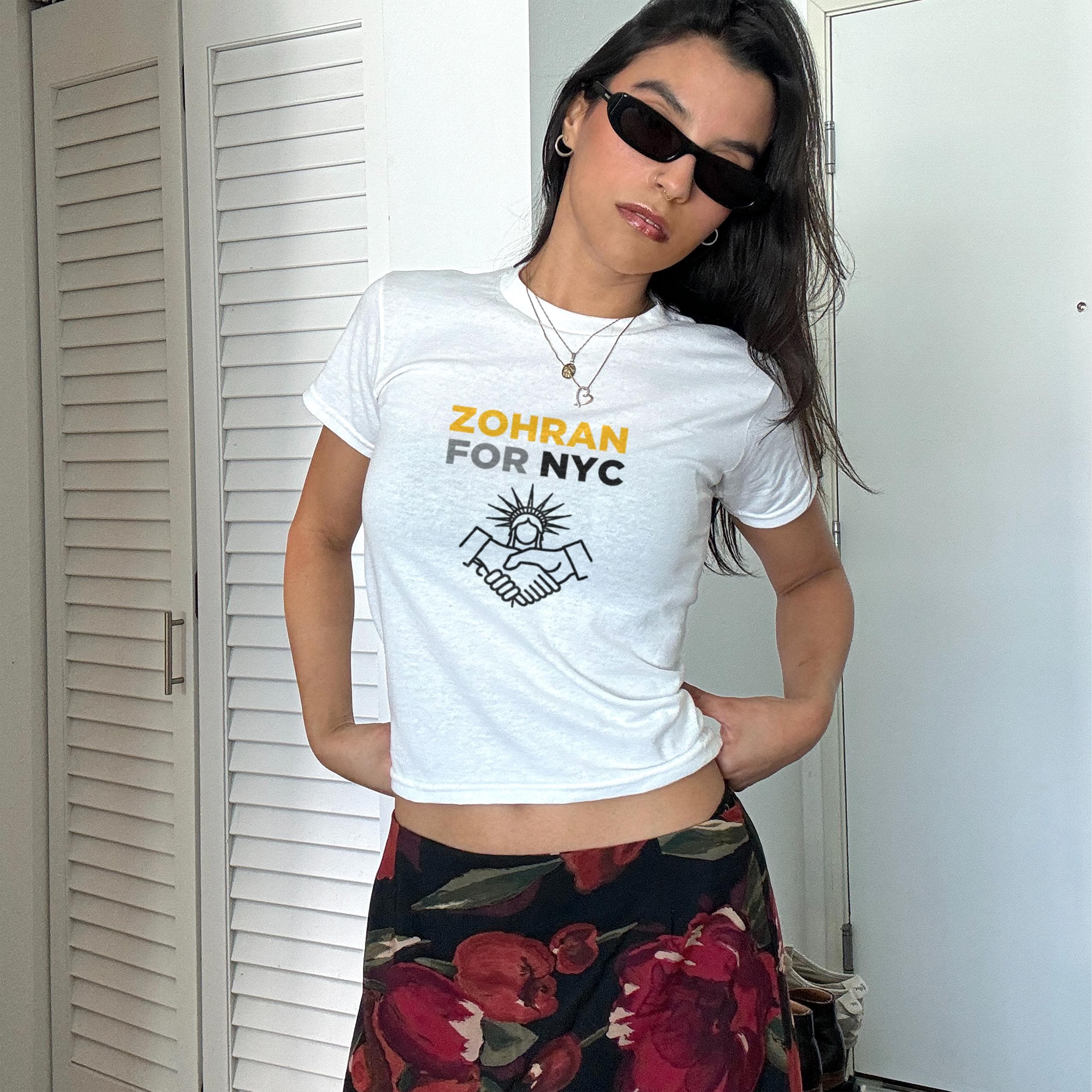 Hot Girls for Zoh.ran Baby Tee, Zoh.ran for NY.C, Zoh.ran Mamdani, Vote Zoh.ran, Zoh.ran for Mayor, Democratic Socialists of America