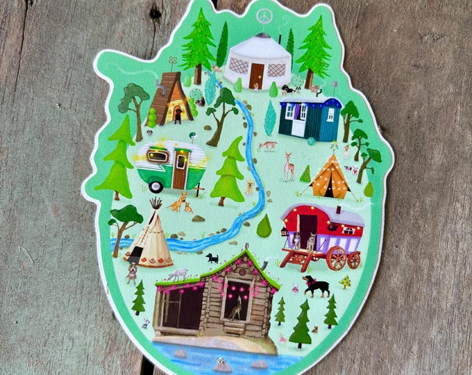 Home for the Holidays Sticker-Diecut Vinyl Sticker