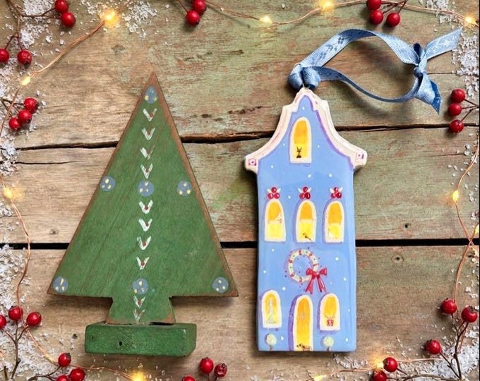 Flemish House Ornament-Festive Keepsake