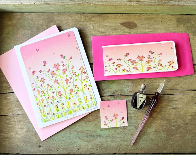 HOUSE PLANTS Greeting CARD | Gardening\Gardener Themed Greeting Card | Floral Notecard | Friendship Card | House Warming Friendship Card