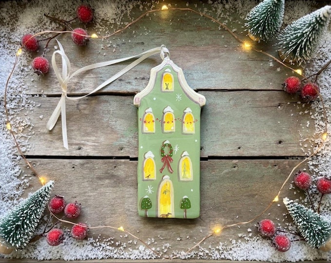 Flemish House Ornament-Festive Keepsake
