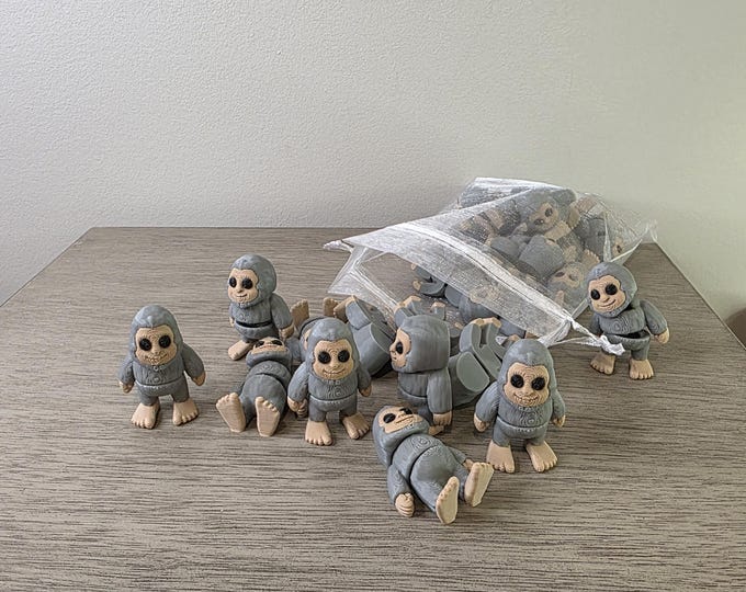 Bulk Mini Articulated Bigfoots "Grey"