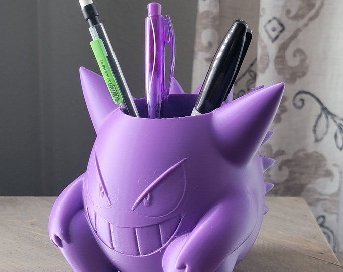 Gengar Pokemon Planter Pen Holder - DIY Paint Project
