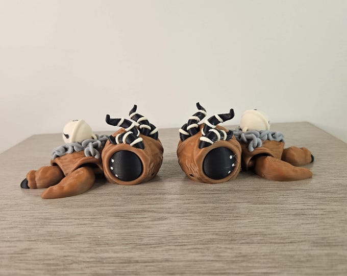 Krampus Turtles: Full Color 3D Printed Articulated Fidget Toy