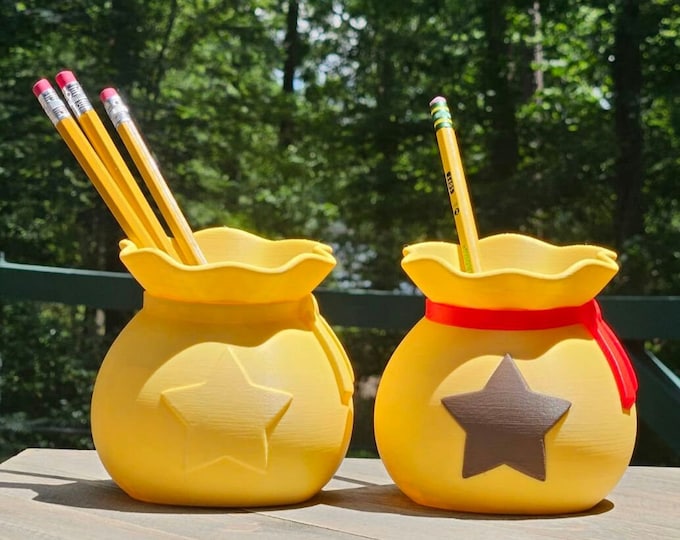 Featured listing image: Animal Crossing Bell Bag Pen Holder Desk Decor ACNH Teacher gifts
