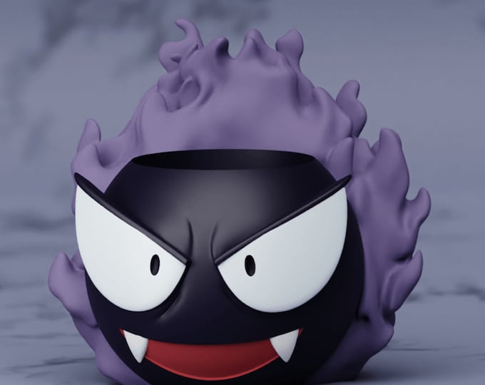 Gastly Pokémon Minimalist Planter DIY