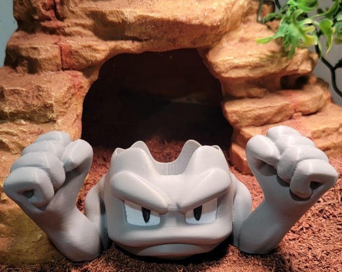 Geodude Pokémon Minimalist Planter