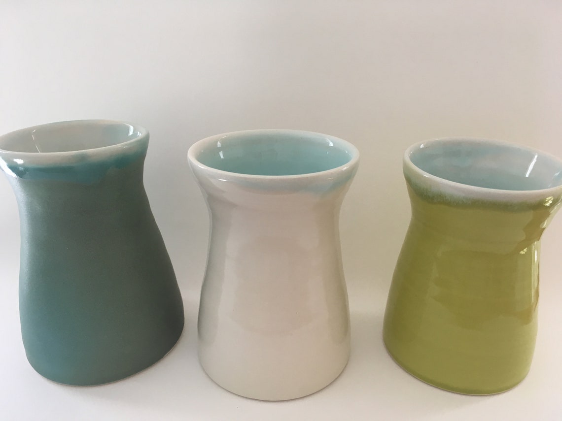 Green vase Etsy