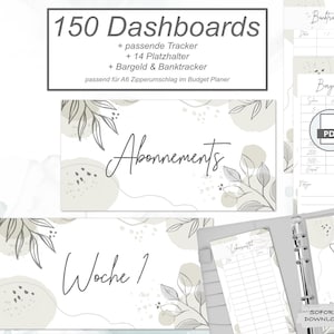 150 dashboards, voorbladen, trackers, A6 envelopformaat, budgetplanner | financieel planner PDF downloaden | tijdelijke aanduidingen | beige | zelf printen