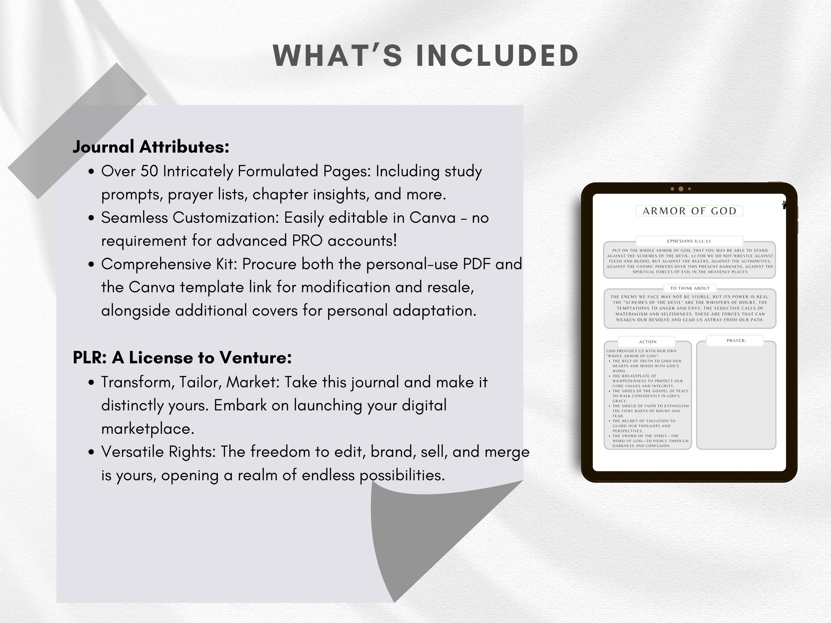 PLR Digital Prayer Journal, Printable Prayer Journal & Study Guide ...