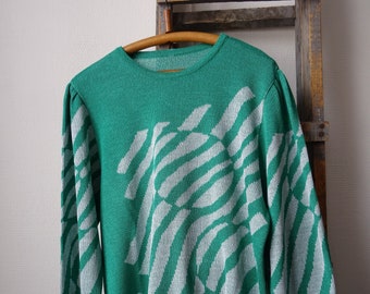 Green 80’s summer sweater