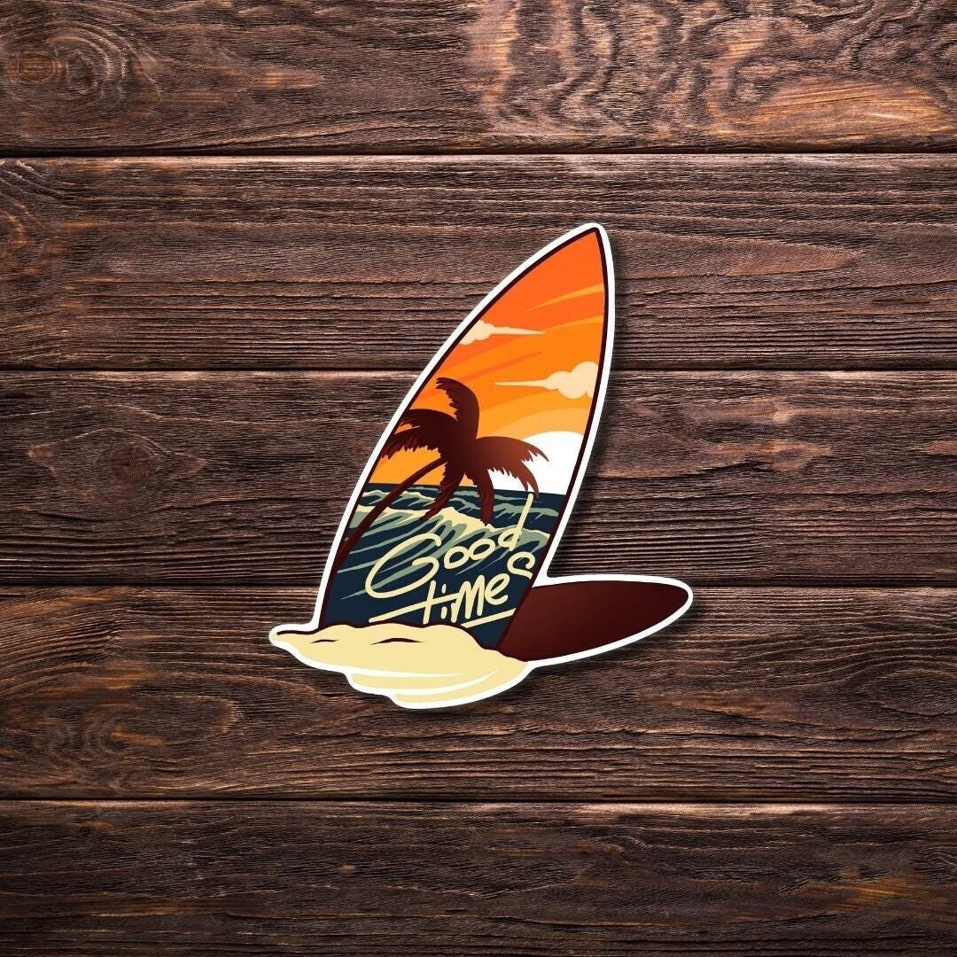 Surfboard Sticker | Waterproof Graphic Print | Oldschool Tattoo | Cute ...