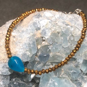 The Genevieve Set Gemstone Jewelry with Tassels /& Charms Layered Gemstone Stack Bracelets Gray Bohemian Bracelets for Everyday Green