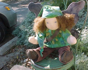 Elf or Fairy Boy,  Custom 16" Waldorf Doll