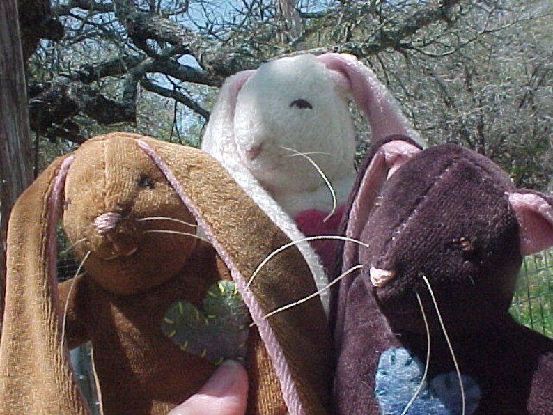 Waldorf Elephant, Sheep, Pig, Bear, or Bunny Rabbit Plush Steiner Inspired Animal image 3