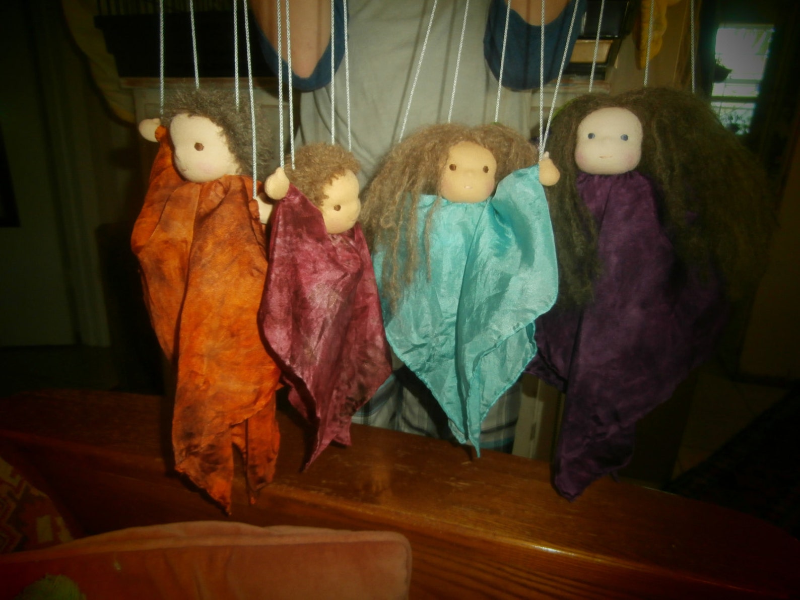 Waldorf Silk Puppet You Choose Custom Colors Etsy