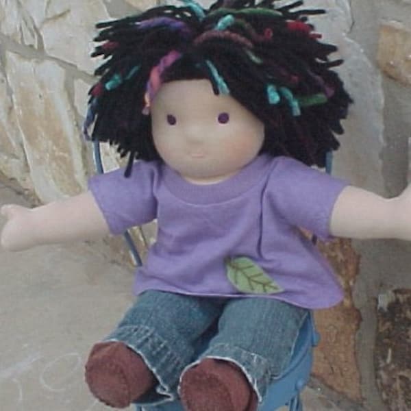 Waldorf Boy Doll Outfit - Jeans or Khakis and Appliqued T - Custom Made to Fit your Doll 10 - 18" tall