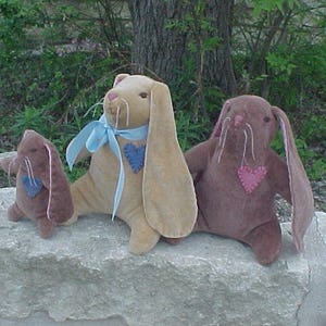 Waldorf Elephant, Sheep, Pig, Bear, or Bunny Rabbit Plush Steiner Inspired Animal image 2