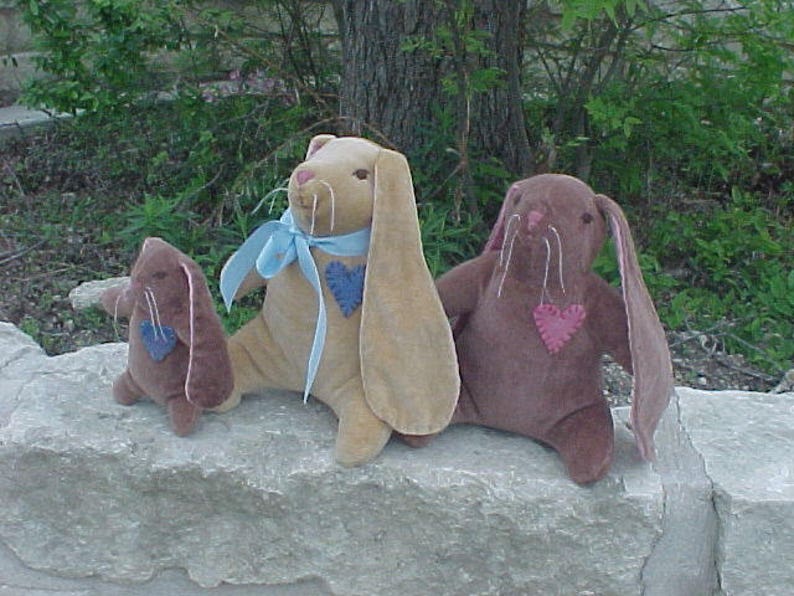 Waldorf Elephant, Sheep, Pig, Bear, or Bunny Rabbit Plush Steiner Inspired Animal image 2