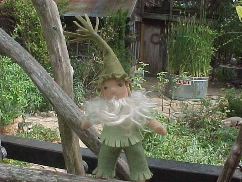 A Gnome of Your Own Waldorf doll Little Gandalf, Made to order image 3