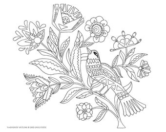 Digital Printable Download Wild Things Coloring Book Memento e-sheet colorable page