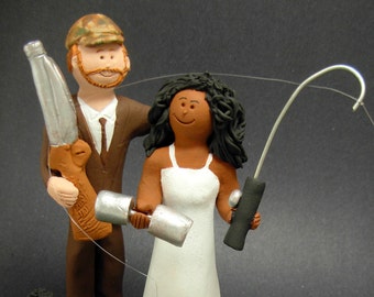 Wedding Cake Topper for a Mixed Race Marriage,Wedding Anniversary Gift for Mixed Race Couple, Interracial Wedding Anniversary Gift.