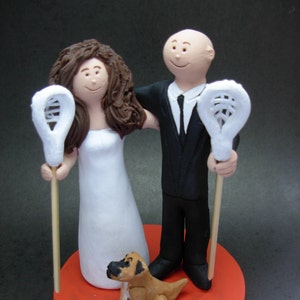 Lacrosse Wedding Cake Topper, Lacrosse Players Wedding Cake Topper, Athletes Wedding Cake Topper, Any Sport Wedding Cake Topper Custom Made