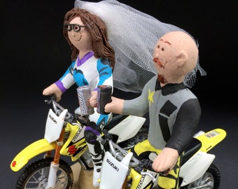 Suzuki Motorcycle Wedding Cake Topper, Motorcycle Wedding Anniversary Gift, Suzuki Motorcycle Wedding Anniversary Gift, Anniversary Gift