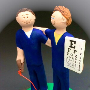Les médecins gay Wedding Cake Topper, Gay Wedding Cake Topper, Caketopper pour 2 hommes, deux palefreniers Caketopper, gais professionnels Wedding Cake Topper