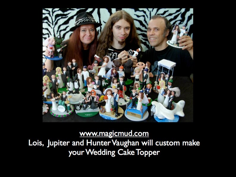 Senior Citizen Bride and Groom Wedding Cake Topper, Custom Made Wedding