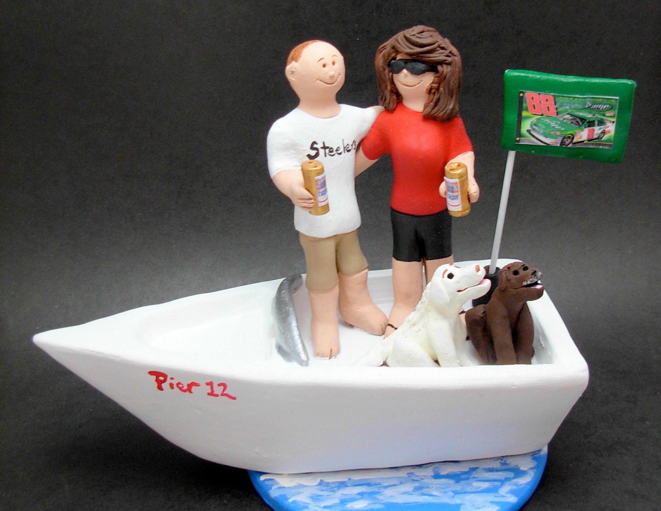 Sailboat Wedding Cake Topper, Yacht Wedding Cake Topper ...