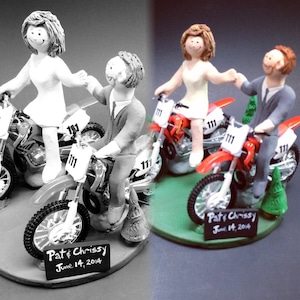Honda Off Road Motorcycle Wedding Cake Topper, Motorcycle Wedding Anniversary Gift, Motorcycle Wedding Anniversary Gift, Honda Caketopper