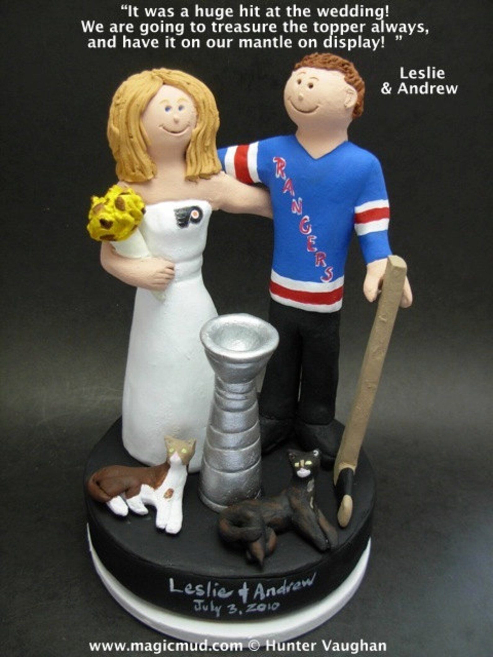Edmonton Oilers Hockey Wedding Cake Topper Edmonton Oilers Etsy