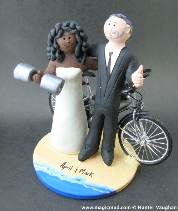 Caucasian Groom Marries African American Bride Wedding Cake Etsy