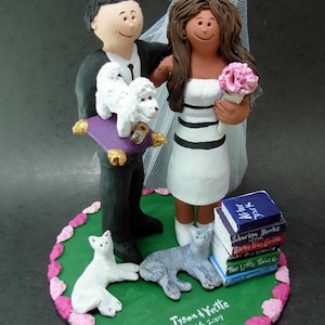 Mixed Race - Interracial Wedding Cake Topper, Wedding Cake Topper for a Mixed Race Bride and Groom, Bi - RacialWedding Cake Topper