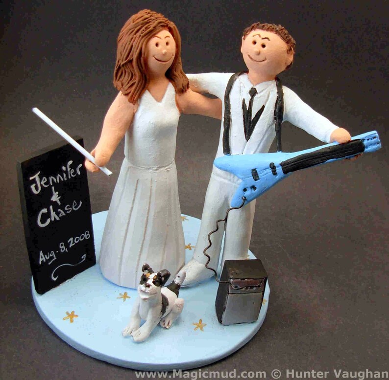 Rock Guitarist's Wedding Cake Topper Guitar Wedding Cake Etsy