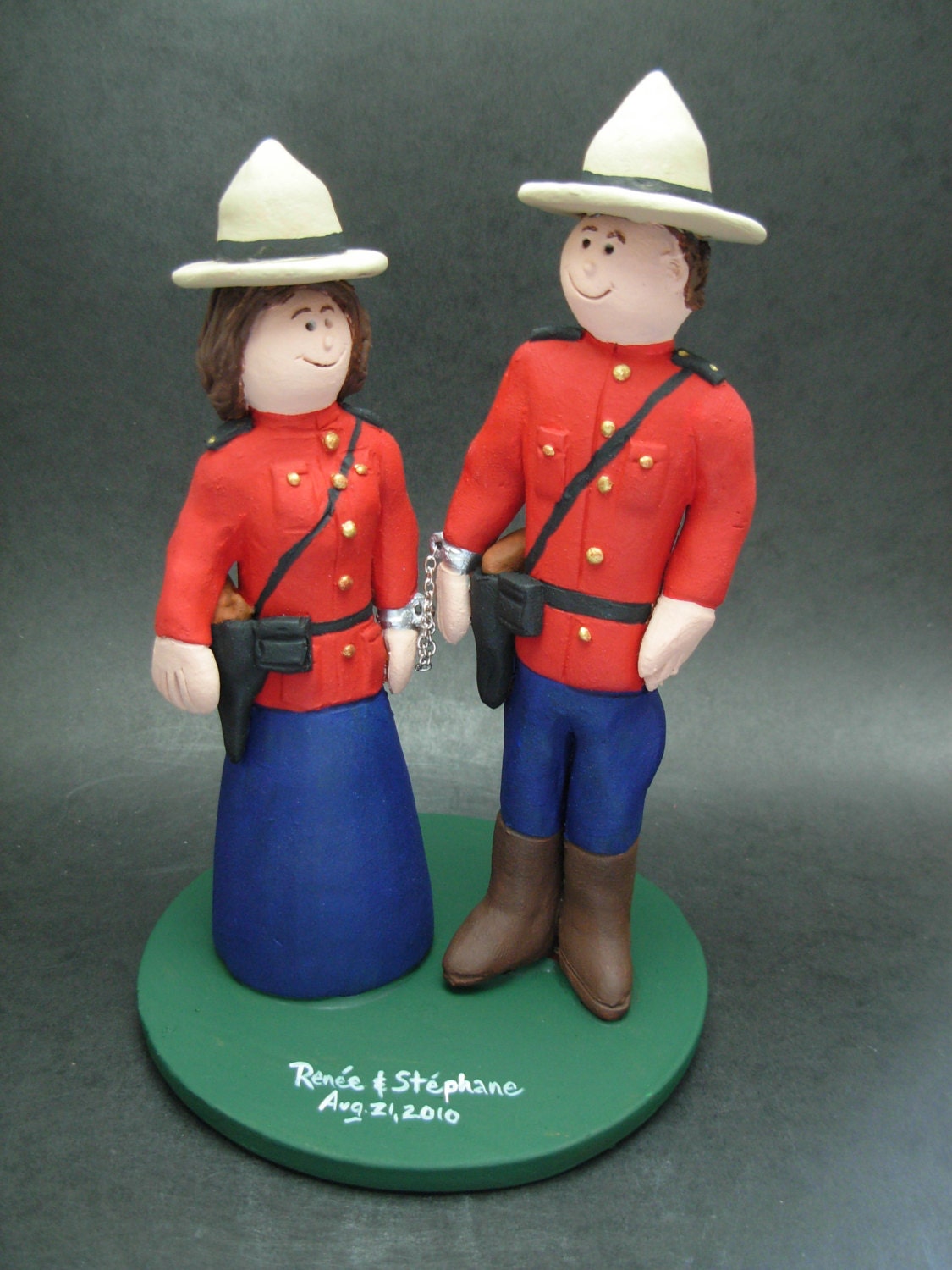 RCMP Mountie's Wedding Cake Topper, Police Uniform Wedding RCMP Mountie's Wedding Cake Topper, Police Uniform Wedding