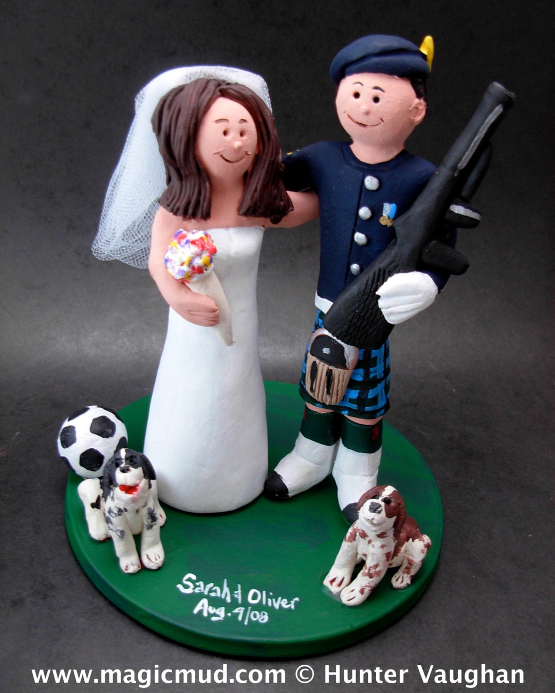 Soldier in Kilt and Uniform Wedding Cake Topper Husband in Etsy