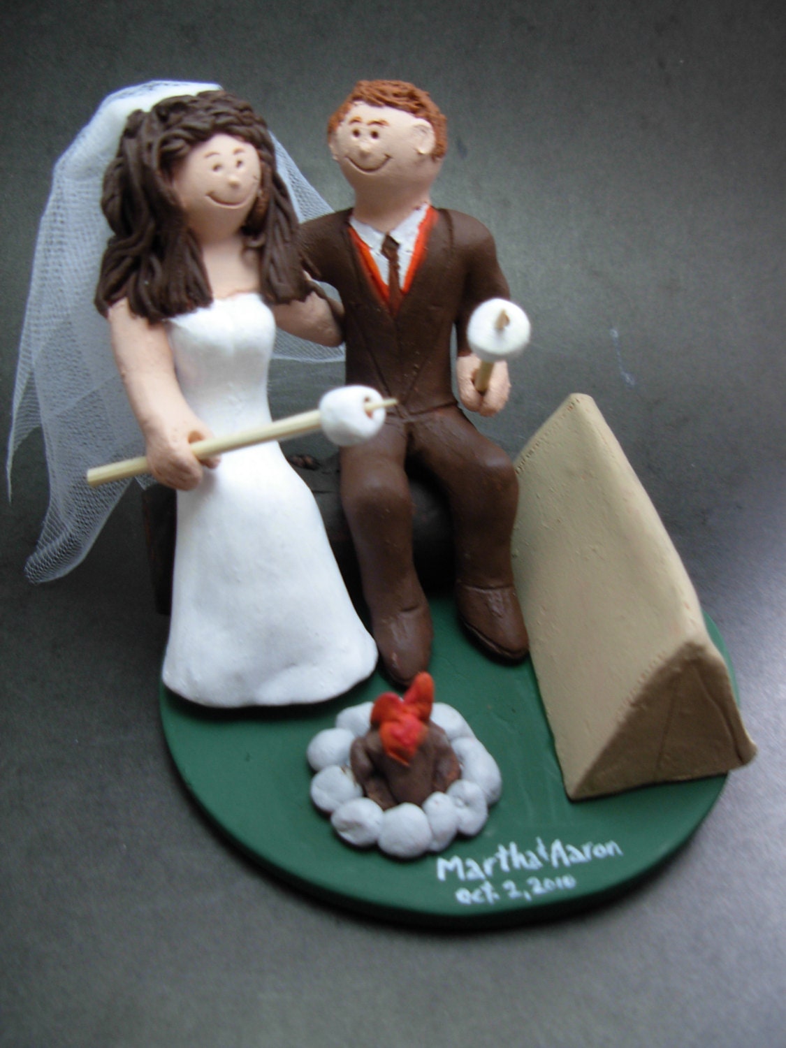 Camper's Wedding Cake Topper, Campfire Marshmallows ...