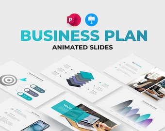 Business Plan PowerPoint Template | Animated Infographic | Pitch Deck Template | Business Proposal Presentation | Light and Dark Version
