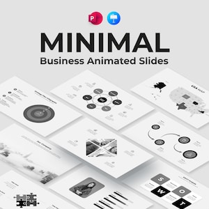 Minimal PowerPoint Presentation Template. Animated Infographic Template PowerPoint. Keynote Template. Clean Business PowerPoint Template.