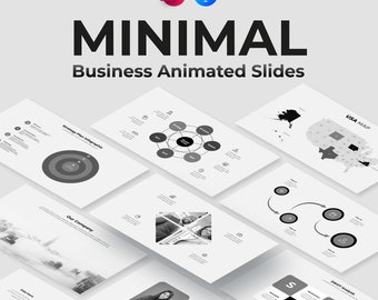 Minimal PowerPoint Presentation Template. Animated Infographic Template PowerPoint. Keynote Template. Clean Business PowerPoint Template.