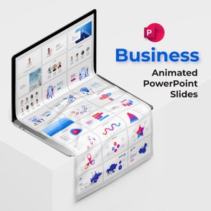 Business and Social Media PowerPoint Template | Animated Infographic | Excel charts | Maps and icons | Light and Dark Version