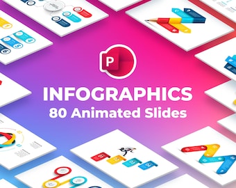 Animated PowerPoint Presentation Template | Infographic Slides | Business Marketing | 500 Icons