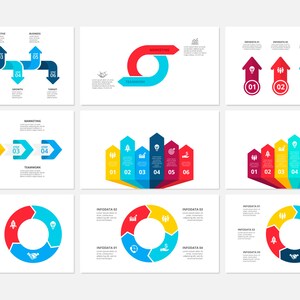 Arrows Powerpoint Template | Animated Infographic Slides | PPT Template ...
