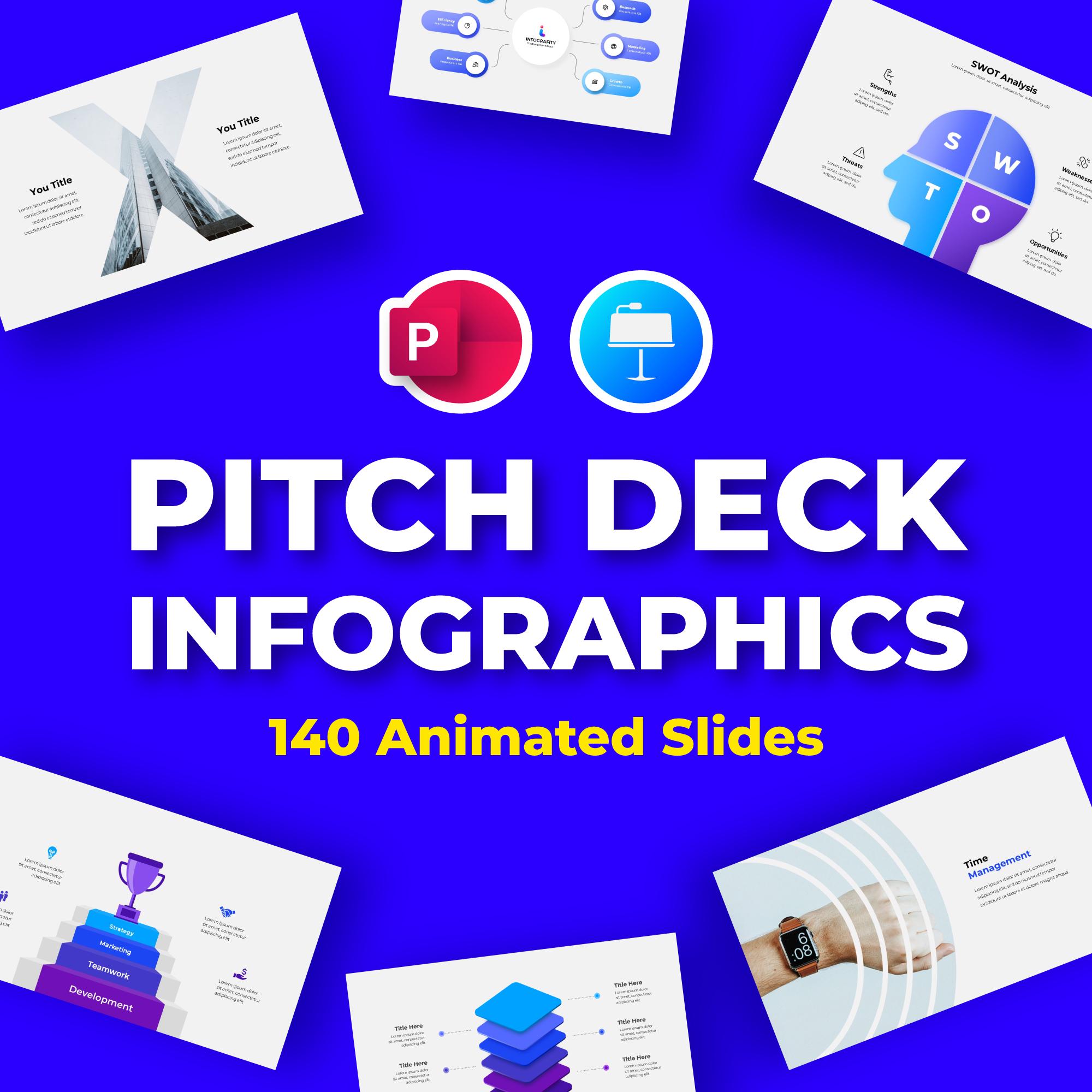 Pitch Deck Powerpoint Presentation. Keynote Template. Animated ...